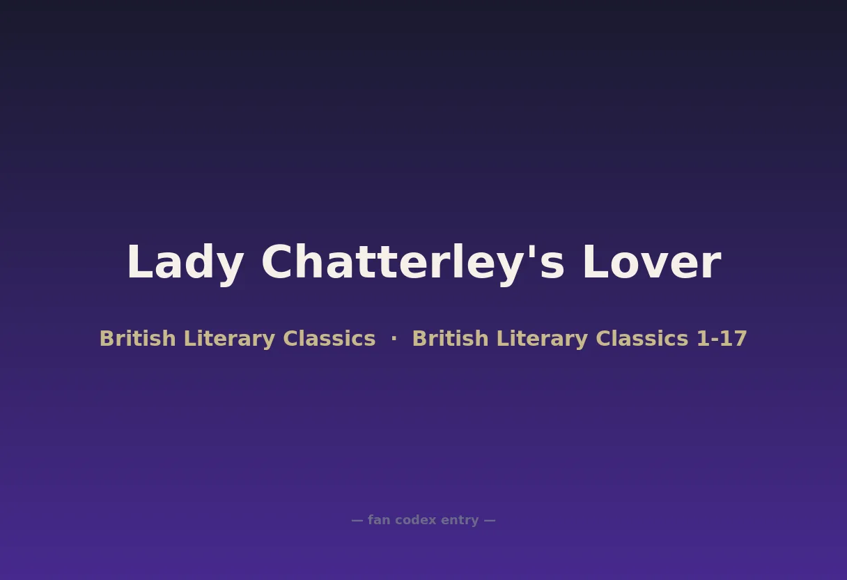 Lady Chatterley's Lover
