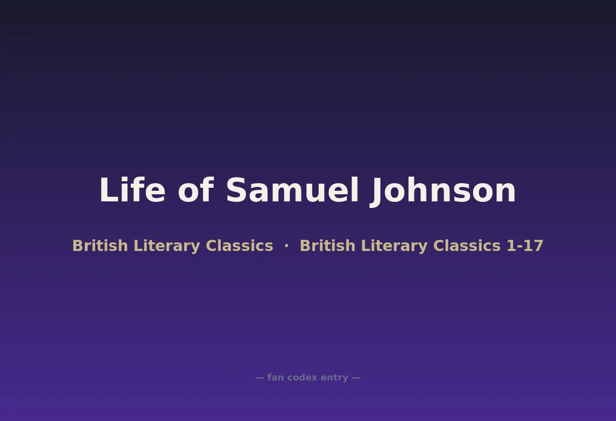 Life of Samuel Johnson