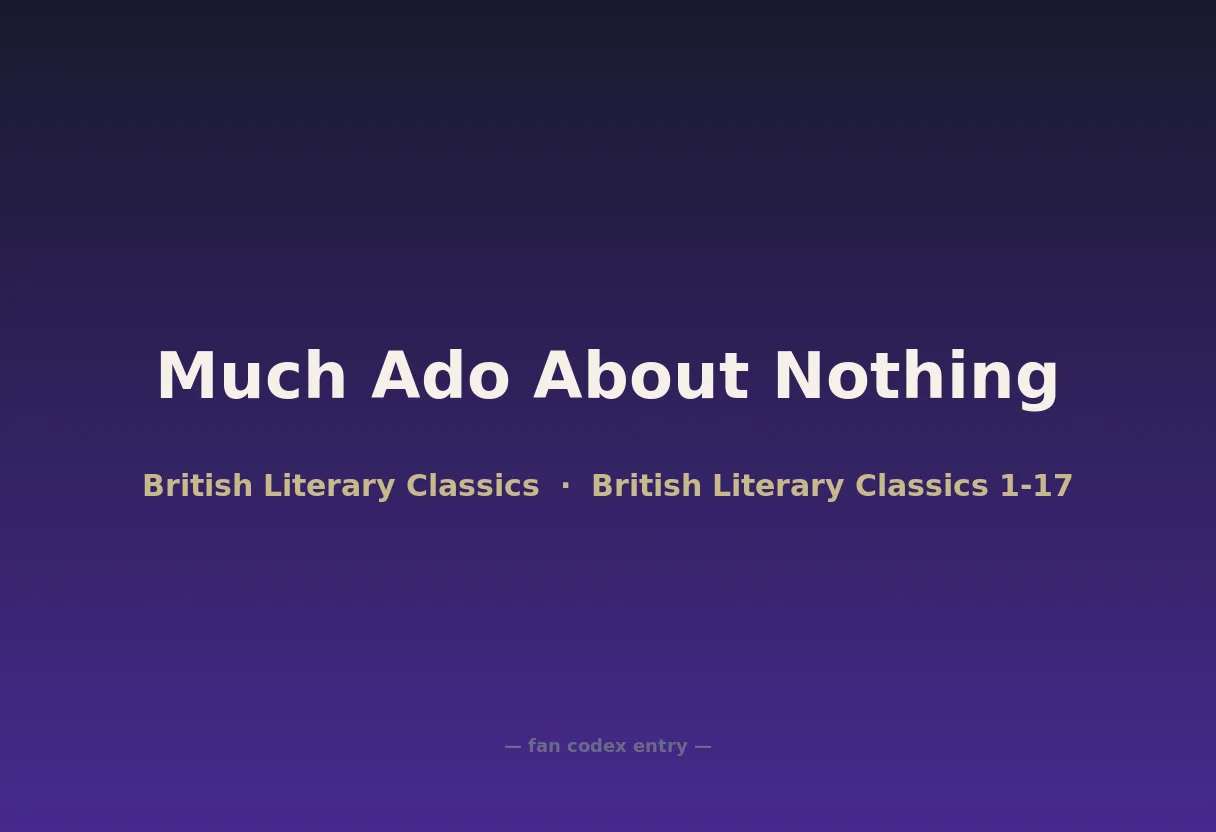 Much Ado About Nothing